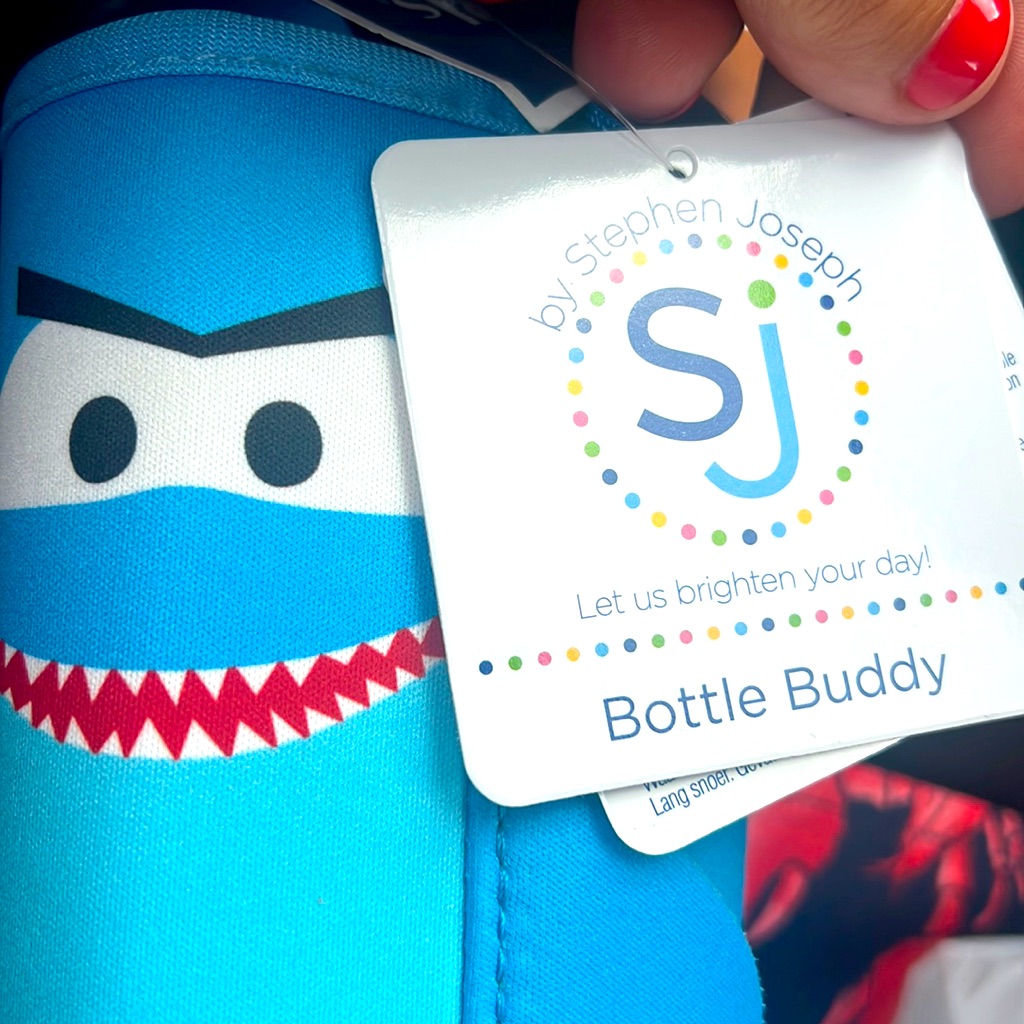 Stephen Joseph Blue Shark Water Bottle Buddy New